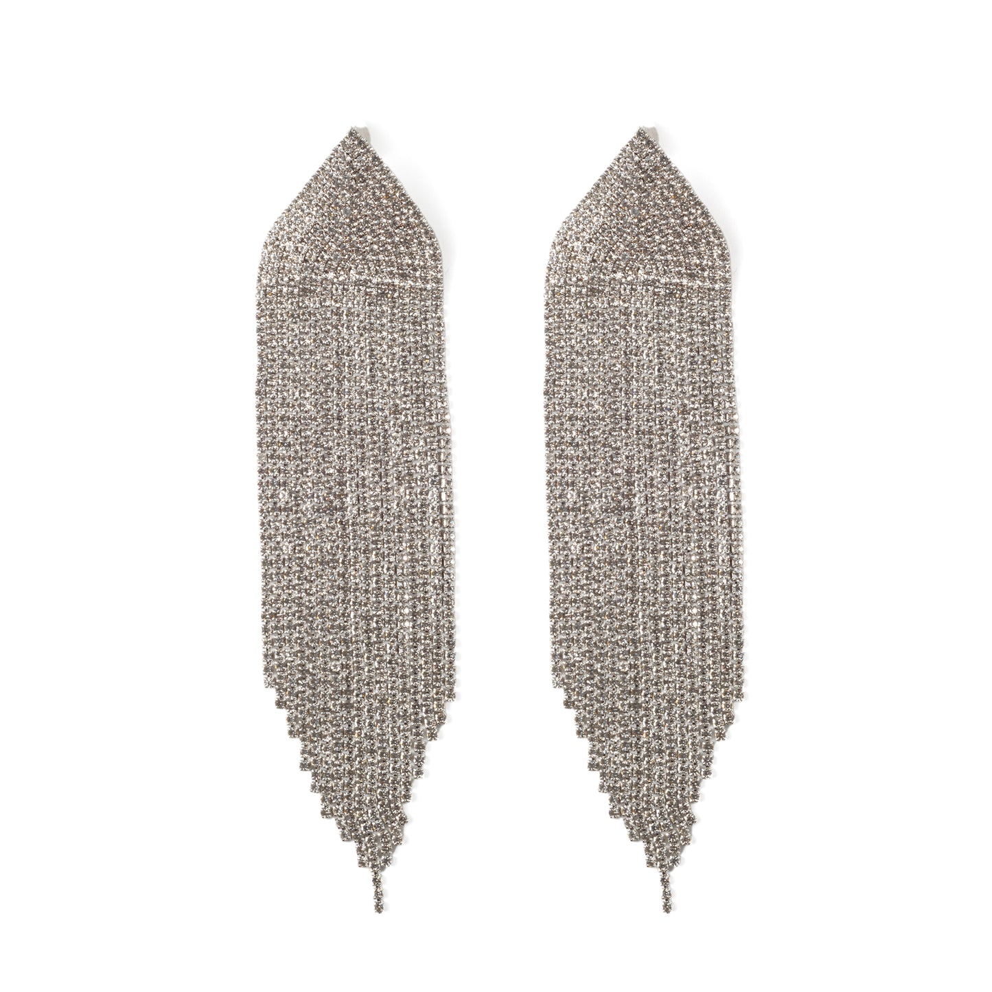 Aretes Tipo Cascada Triangular