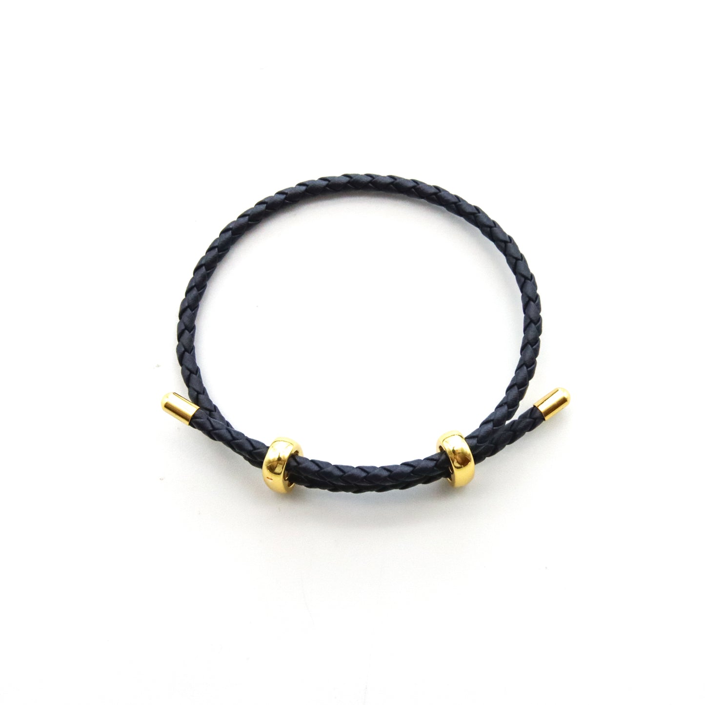 Pulsera Unisex de vinipiel tejido tipo vibora, ajustable