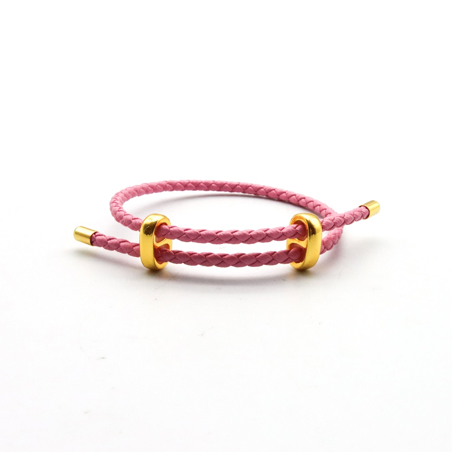 Pulsera Unisex de vinipiel tejido tipo vibora, ajustable
