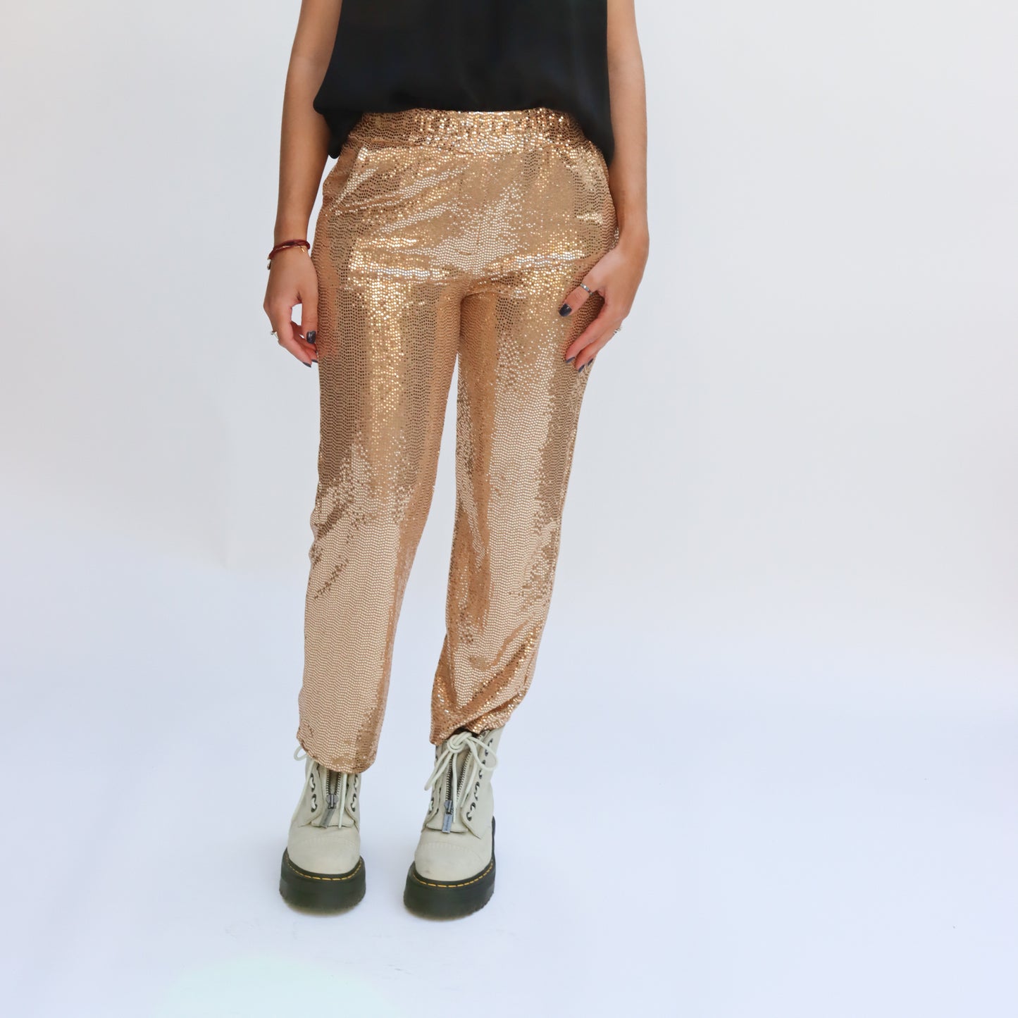 Pantalón de Lentejuelas Dorado