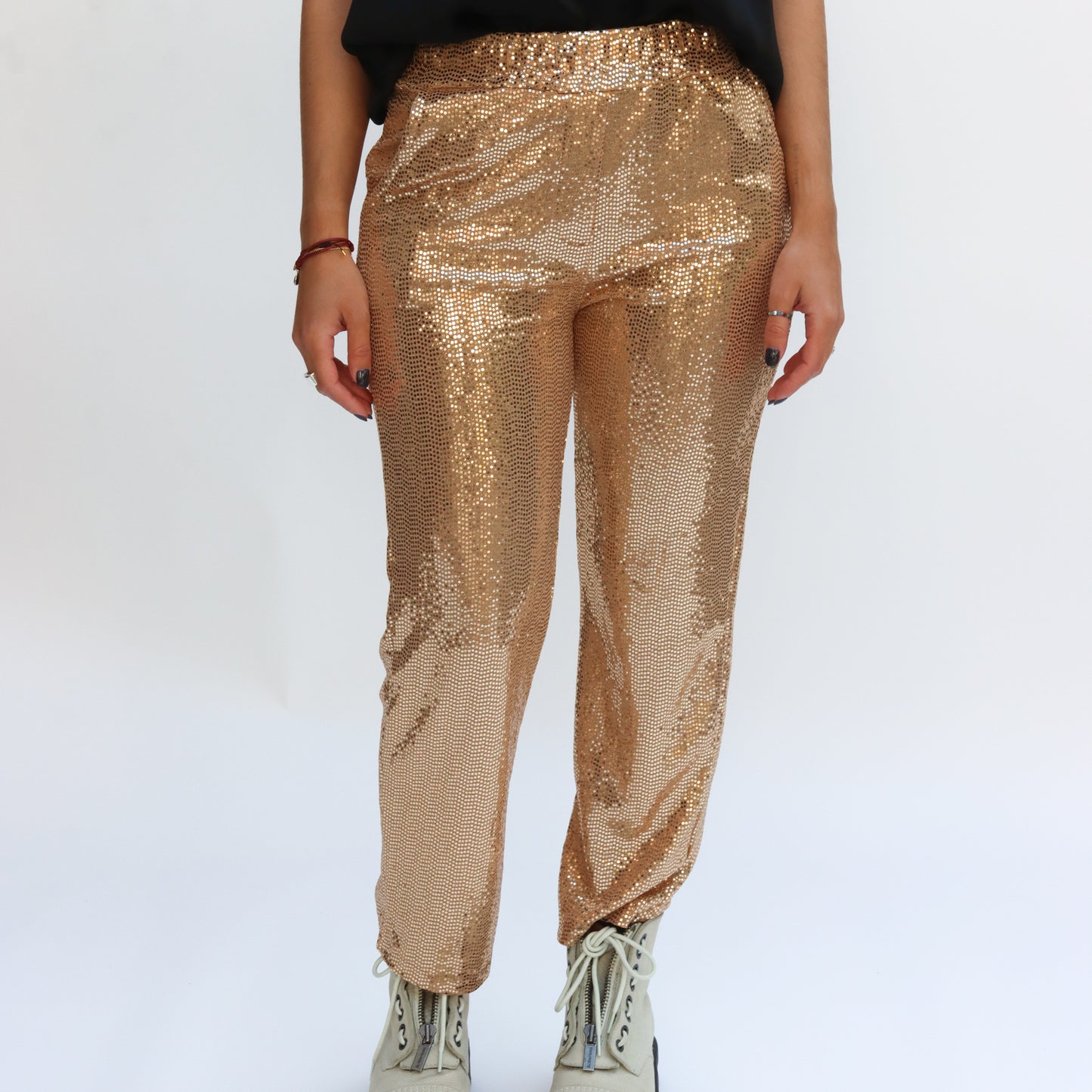 Pantalón de Lentejuelas Dorado