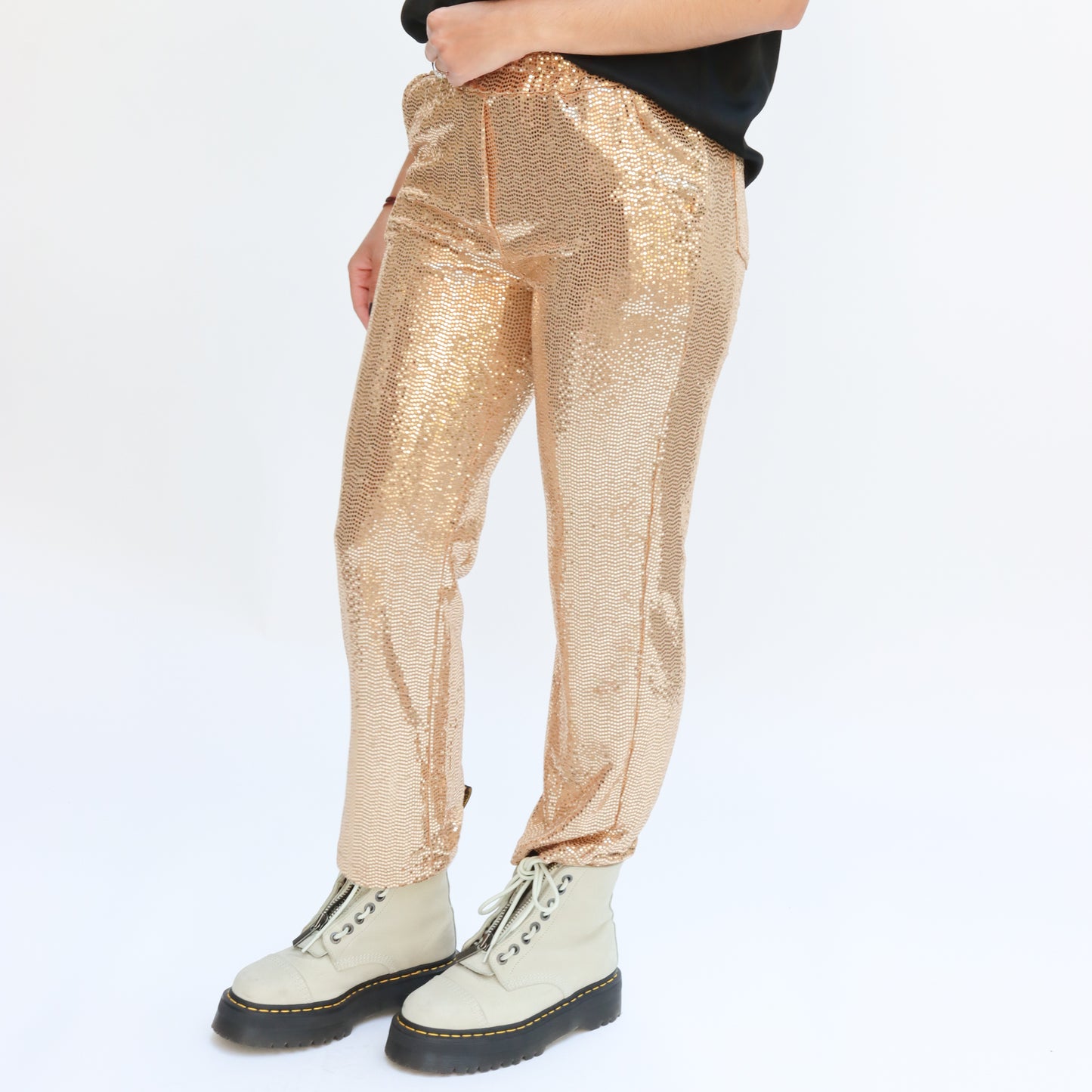 Pantalón de Lentejuelas Dorado