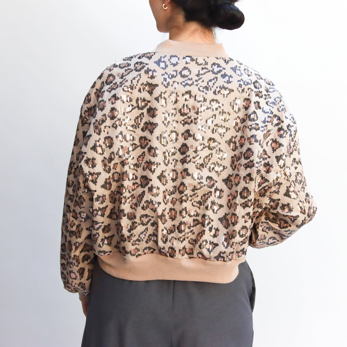 Chamarra Animal Print Lentejuela