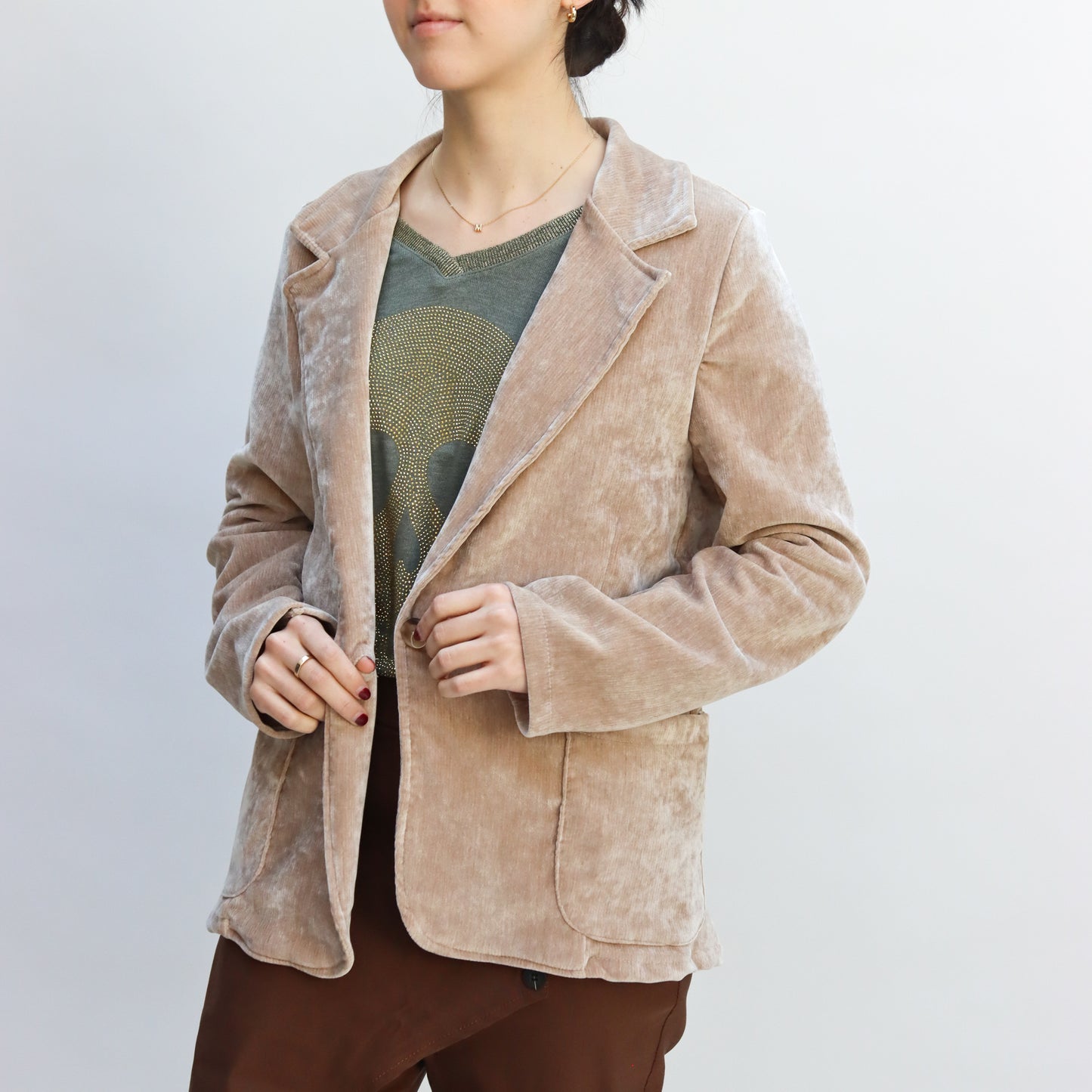 Blazer Micropana Beige