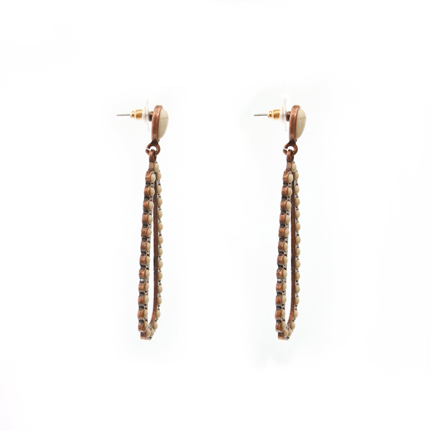 Aretes Cascada Turquesa en Diseño Filigrana