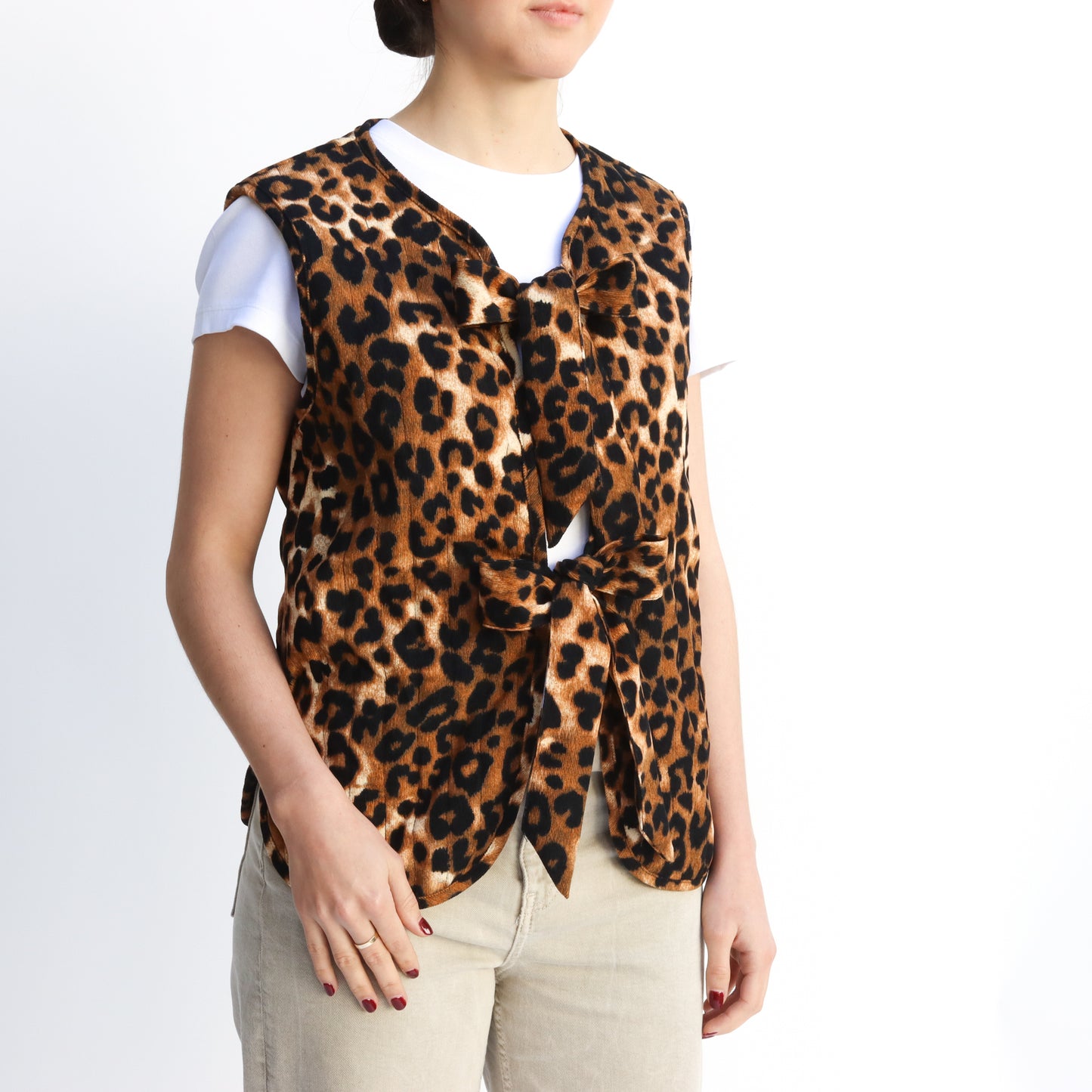 Chaleco con lazos Animal Print