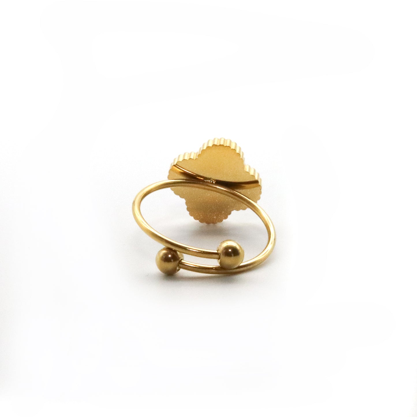 Set anillo, pulsera y arete Flor azul