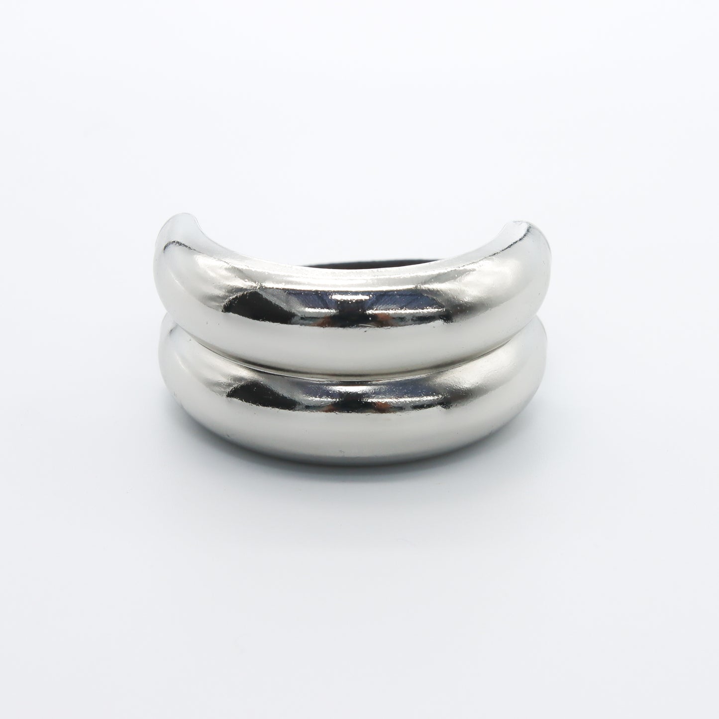 Hair Cuff Double Silver