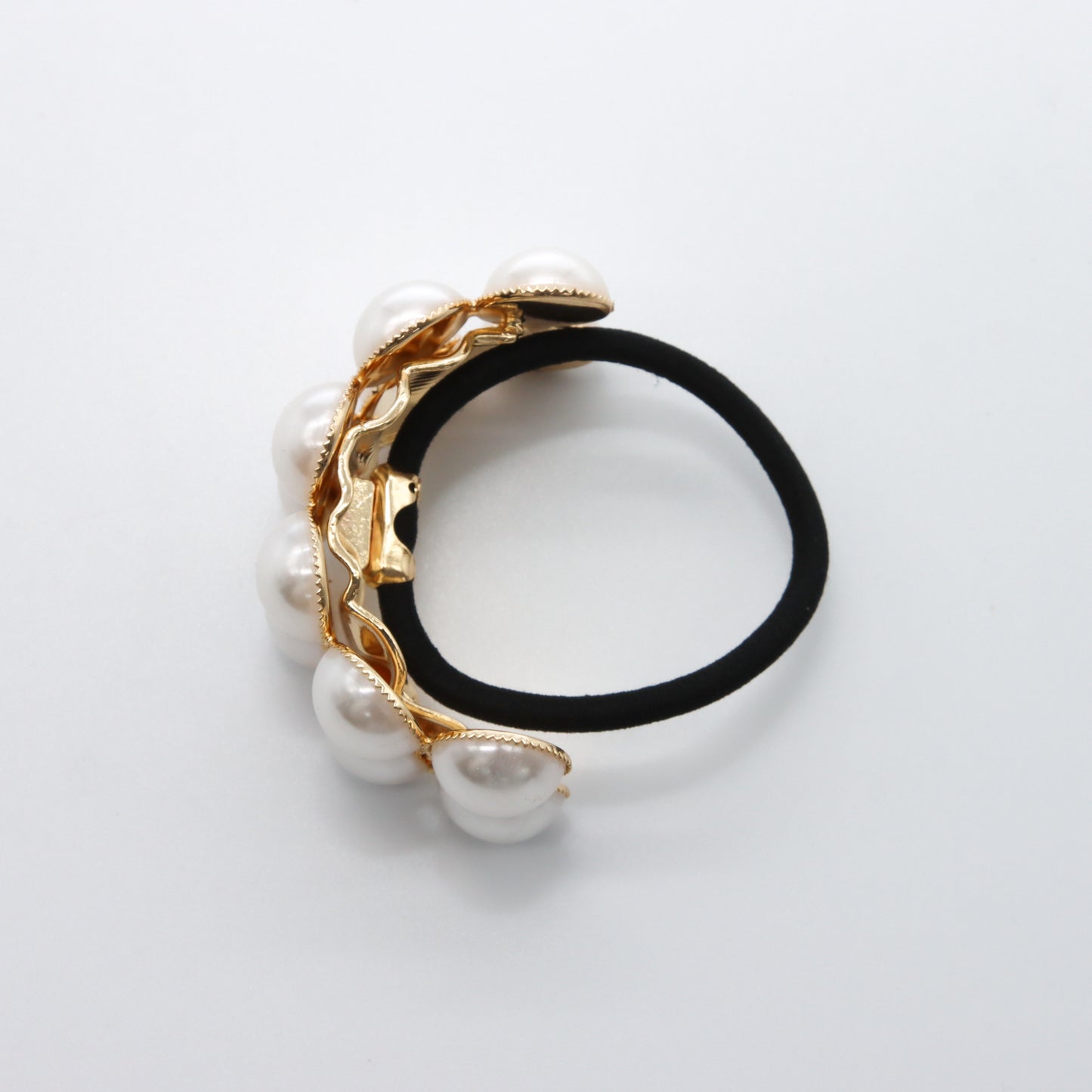 Hair Cuff White Pearls