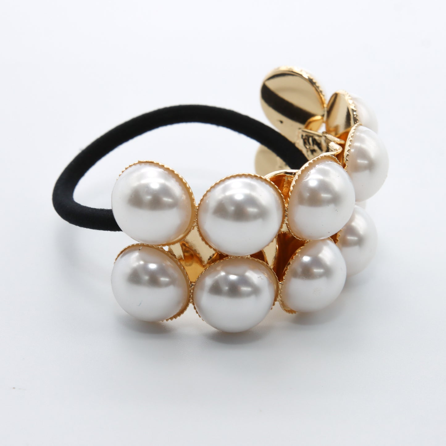 Hair Cuff White Pearls