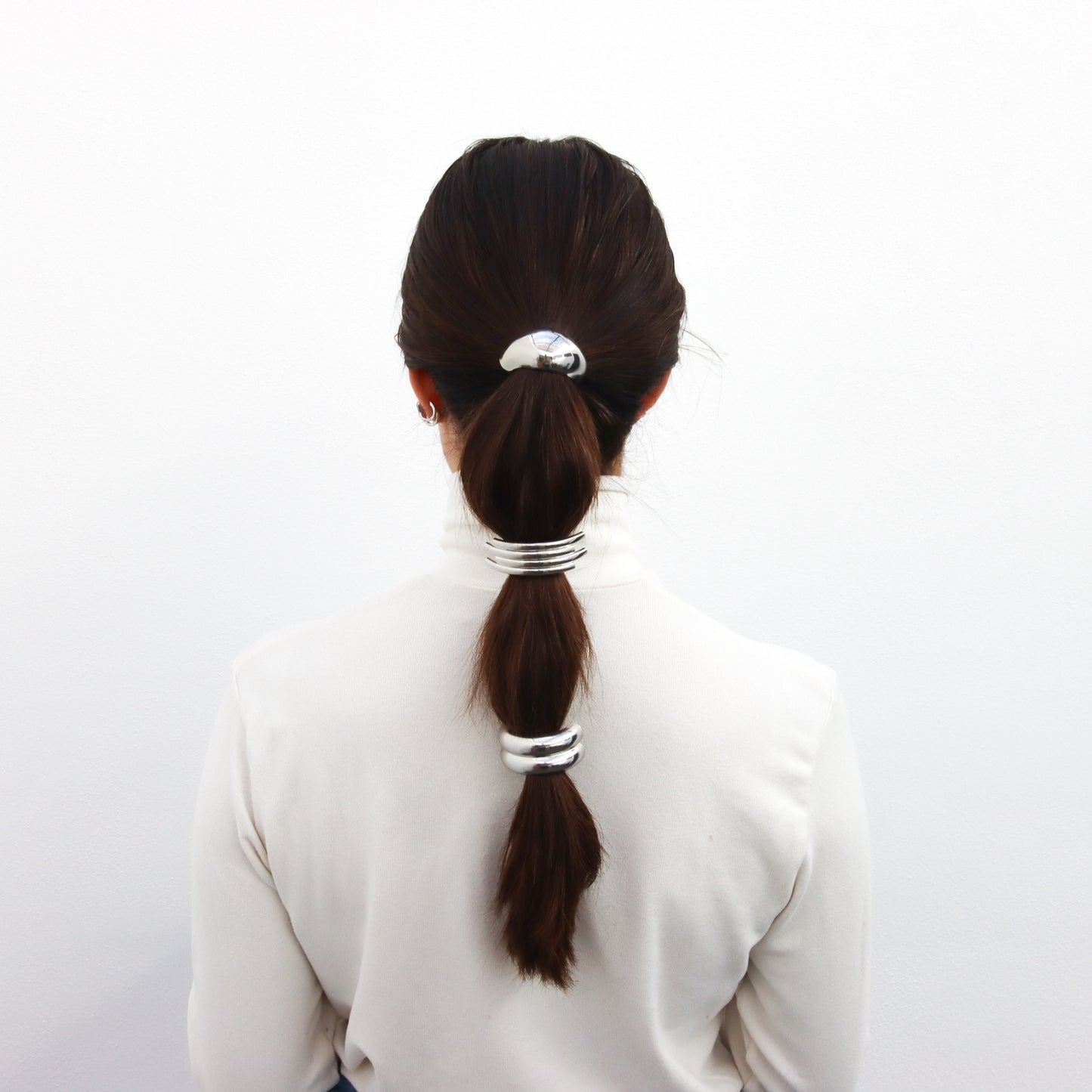 Hair Cuff Zag Silver