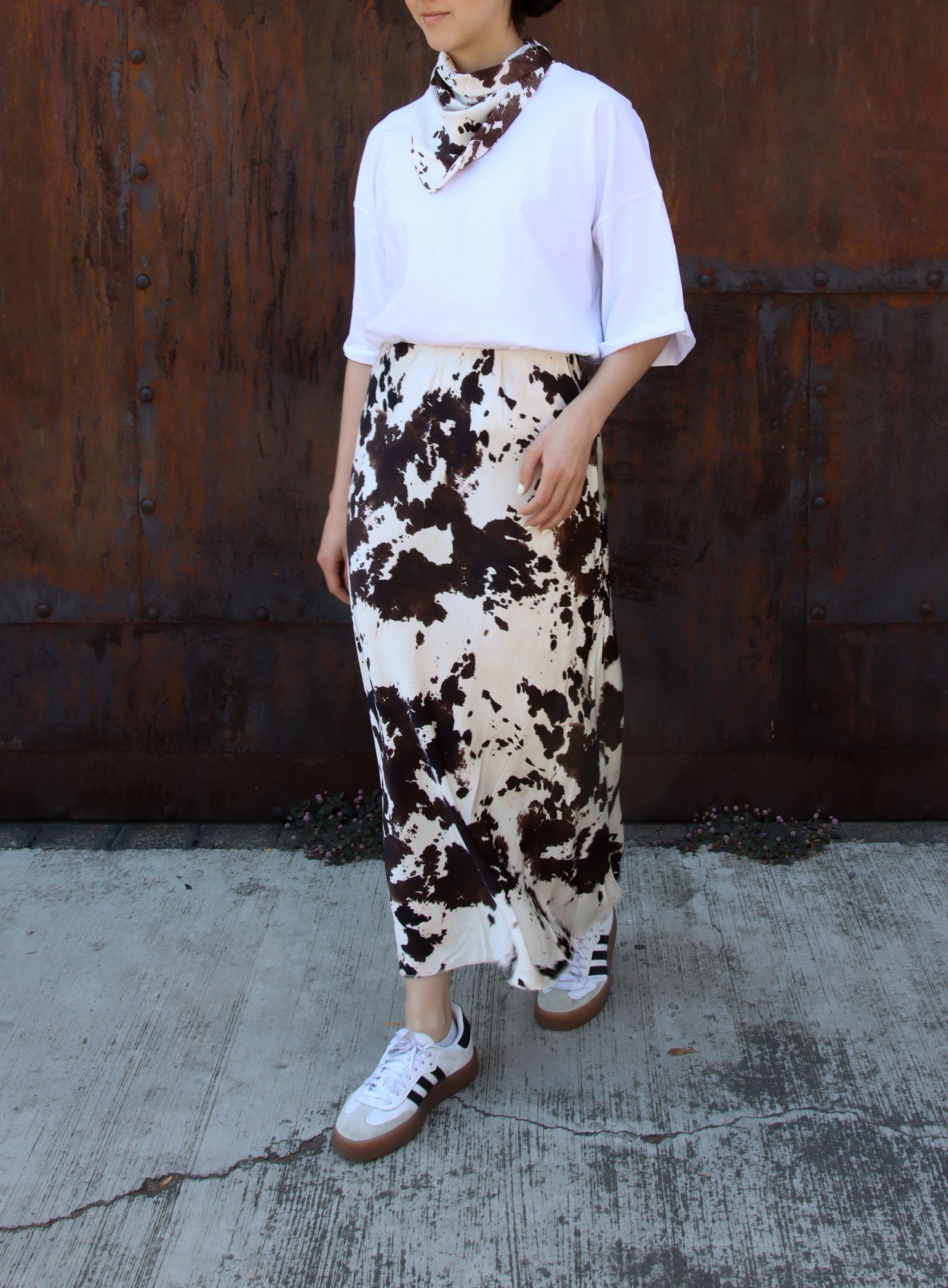 Falda cow print