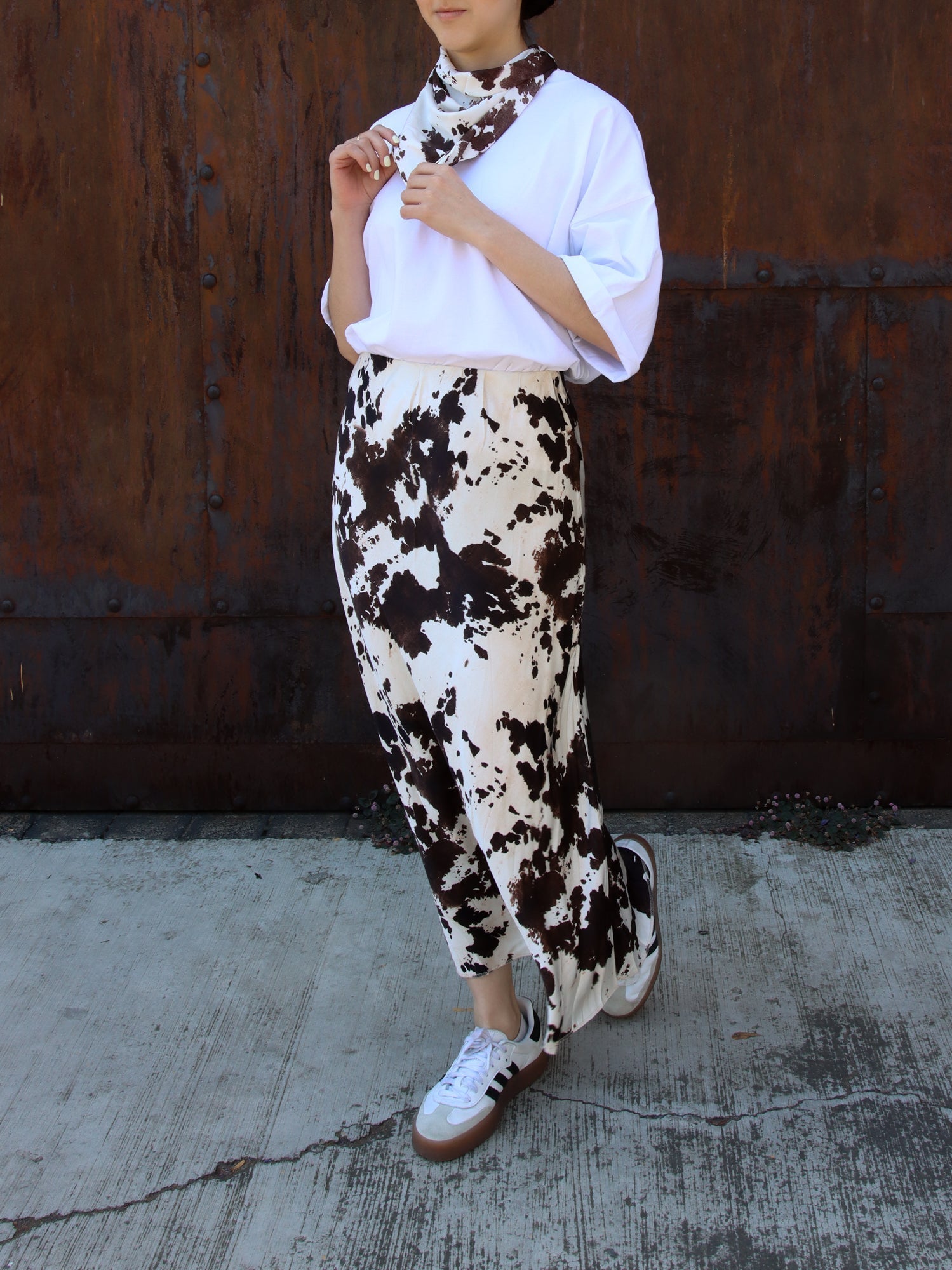 Falda cow print