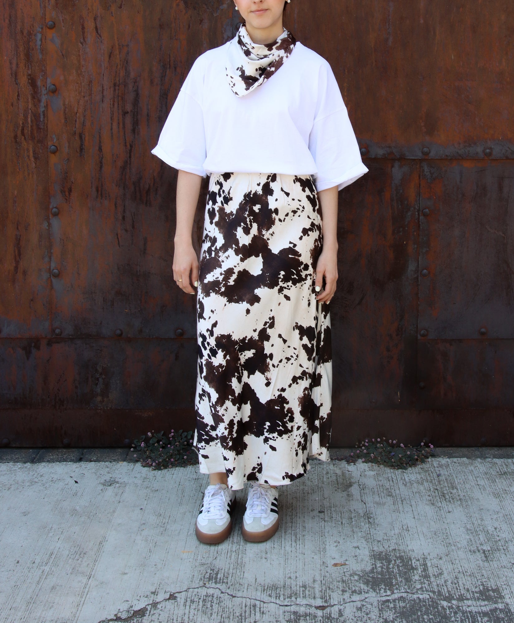 Falda cow print