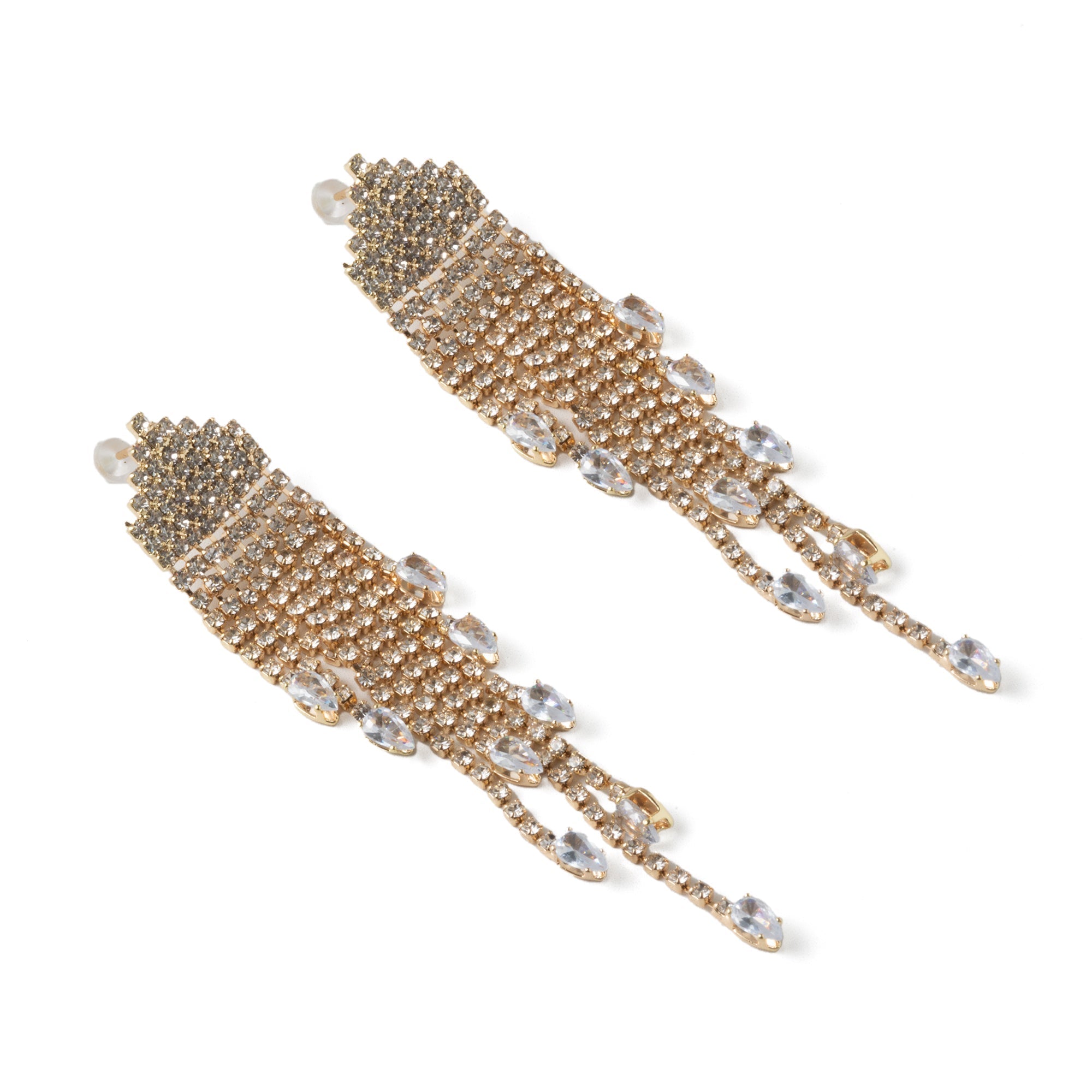 Aretes "Geometría Brillante" 🔷✨: Elegancia Larga y Moderna