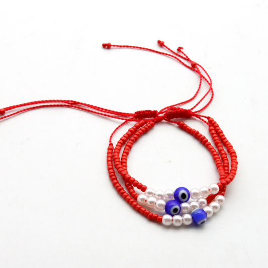 Set 3 pulseras "Ojo de la Suerte"