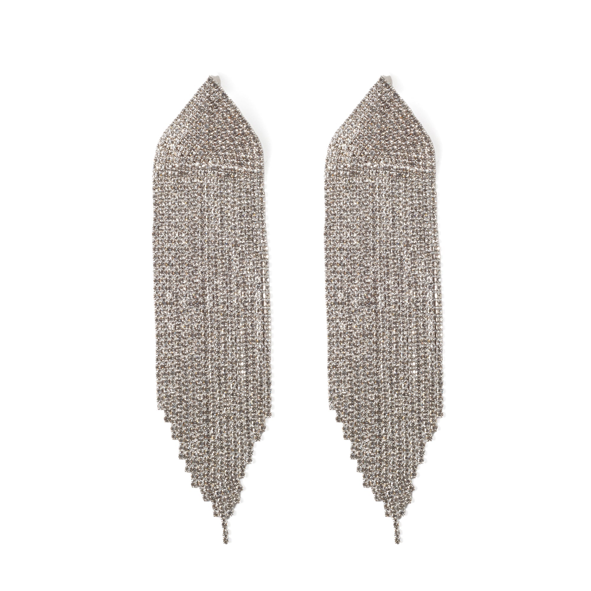 Aretes Tipo Cascada Triangular
