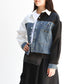 Blusa de Mezclilla Blanco & Negro