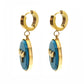 Set collar y aretes Piedra Turquesa