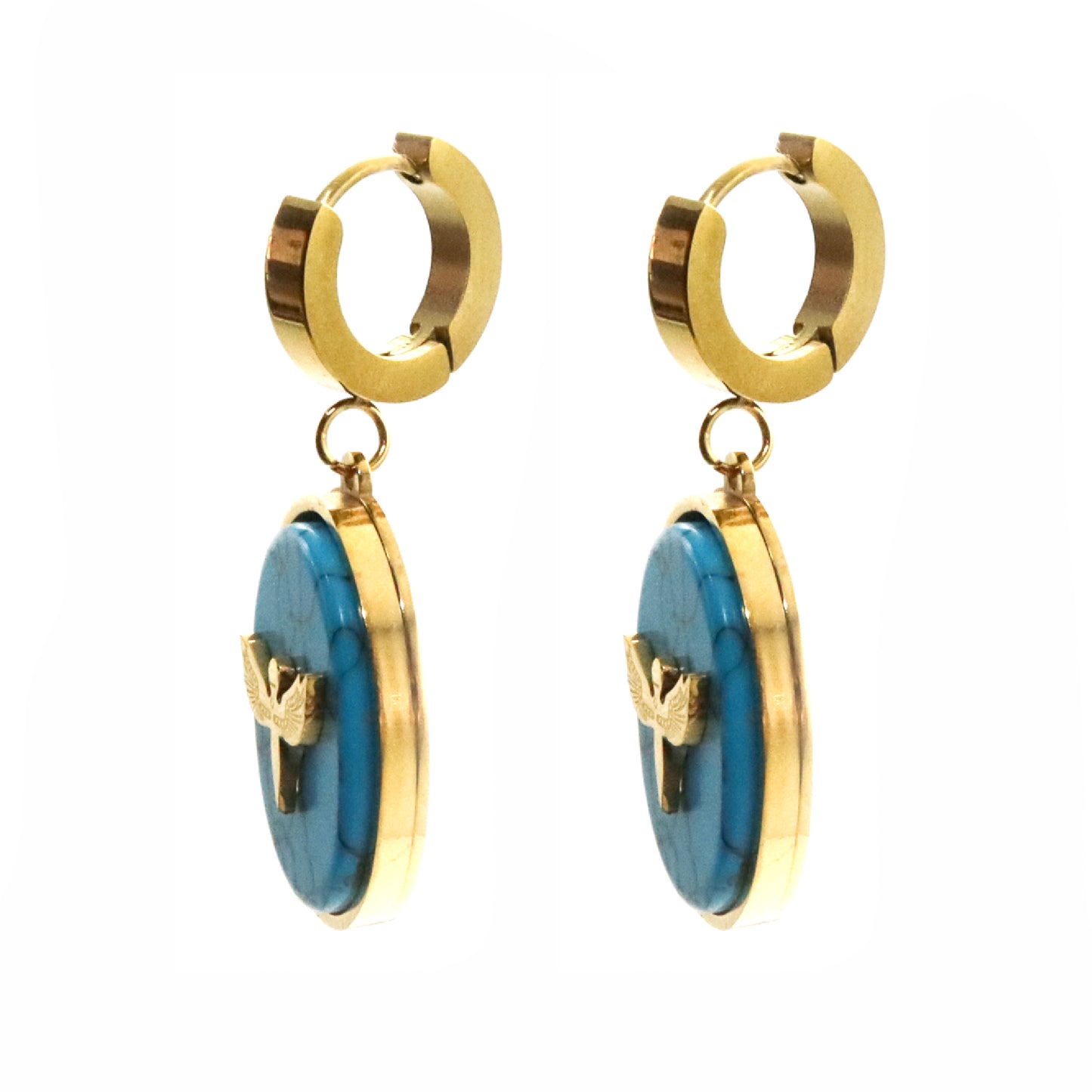 Set collar y aretes Piedra Turquesa