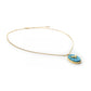 Set collar y aretes Piedra Turquesa
