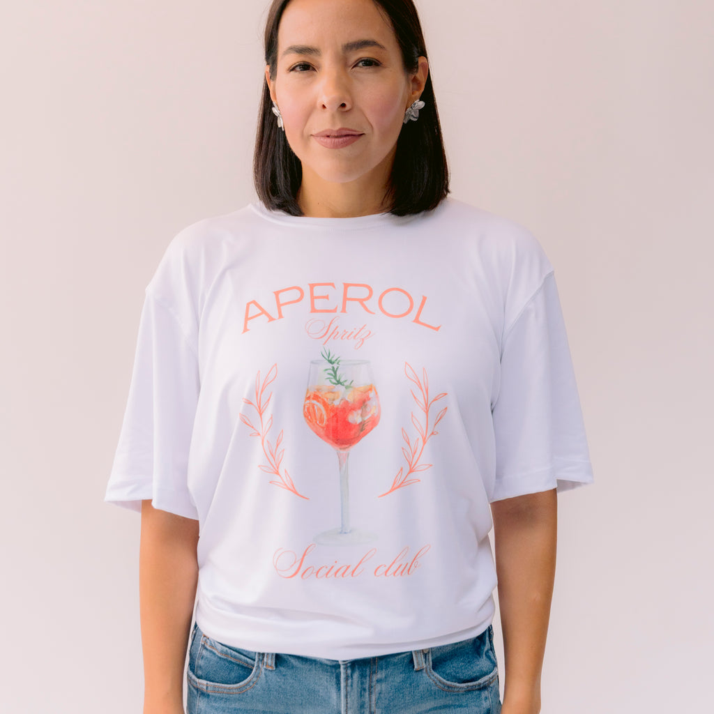 T-shirt blanca Apperol