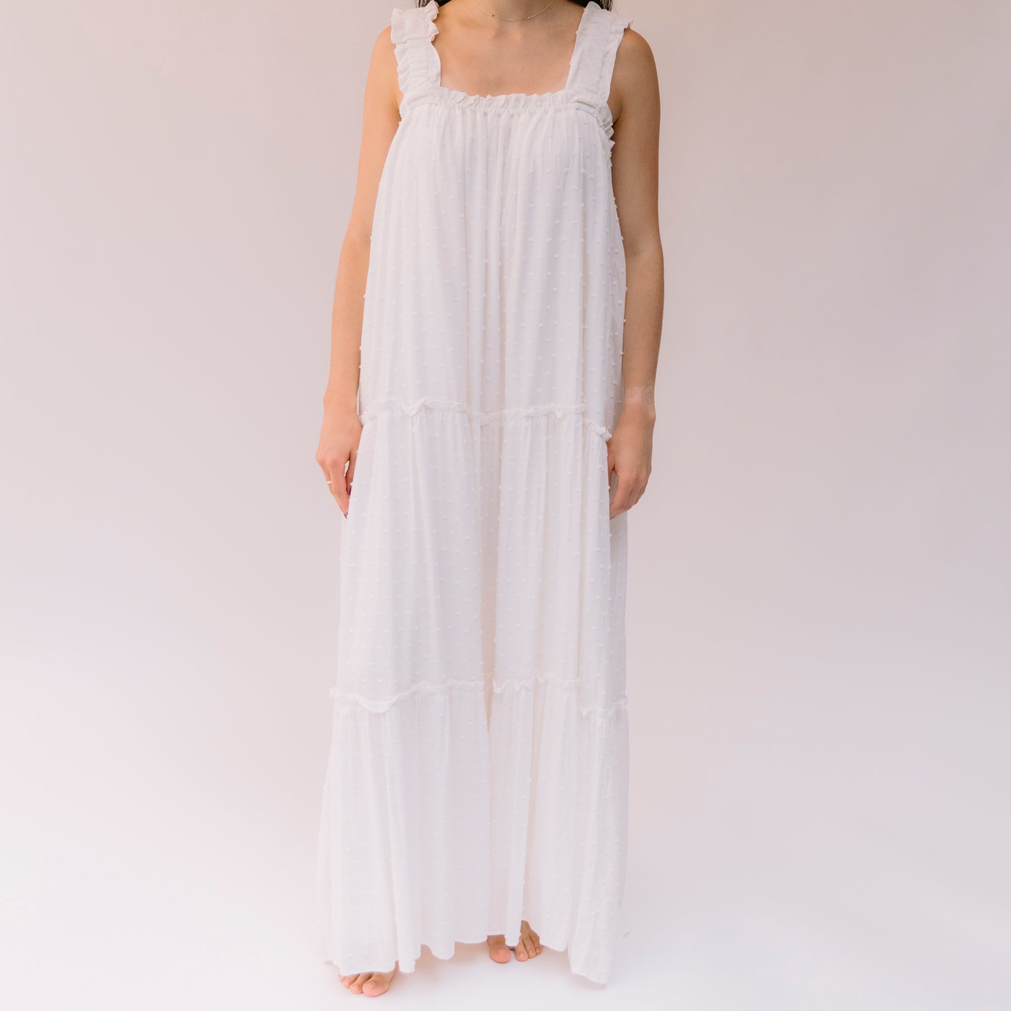 Vestido Maxi Blanco Tirantes