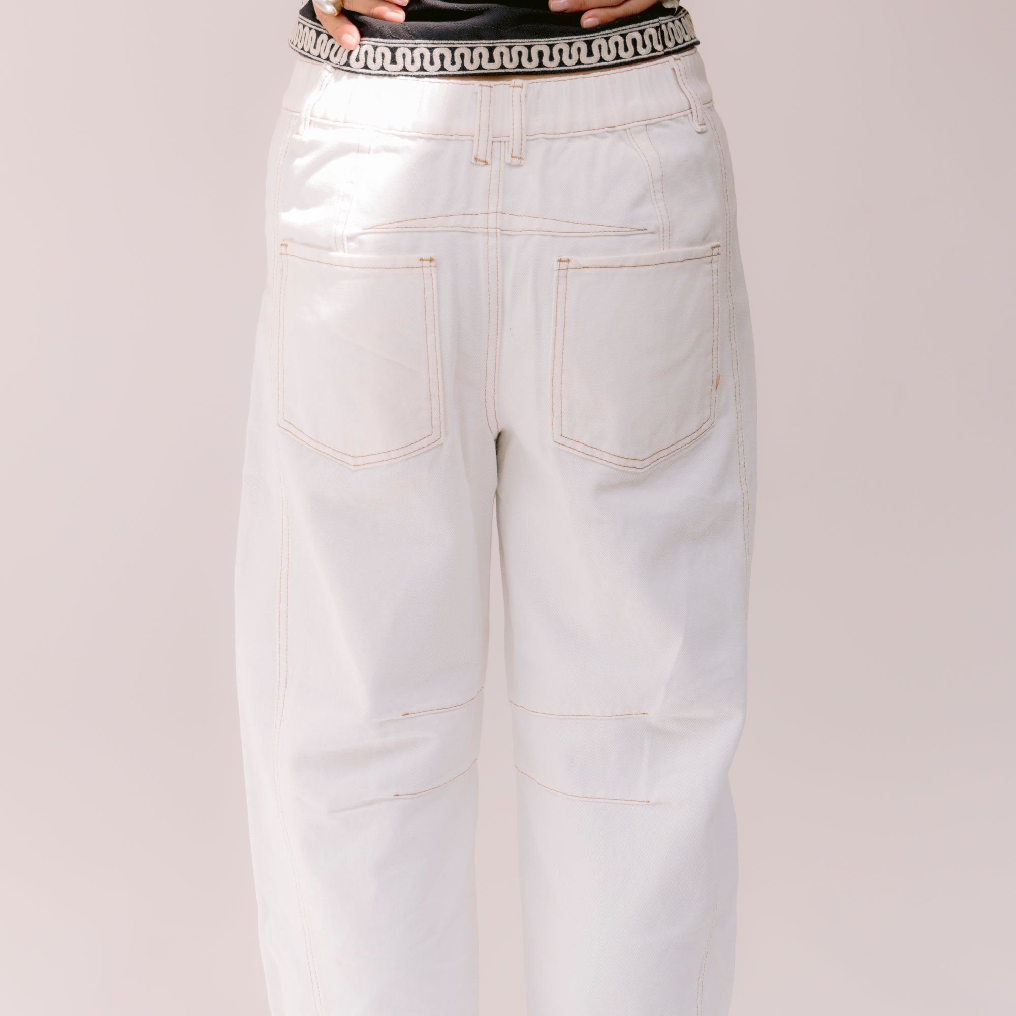 Jeans Blancos Oversize