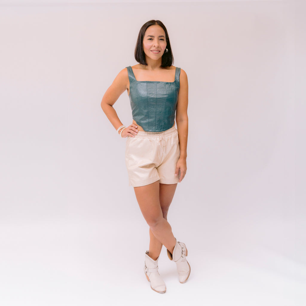 Crop Top Azul