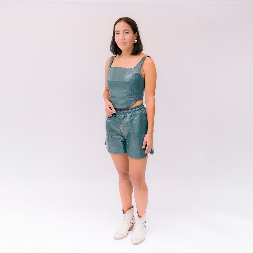 Crop Top Azul