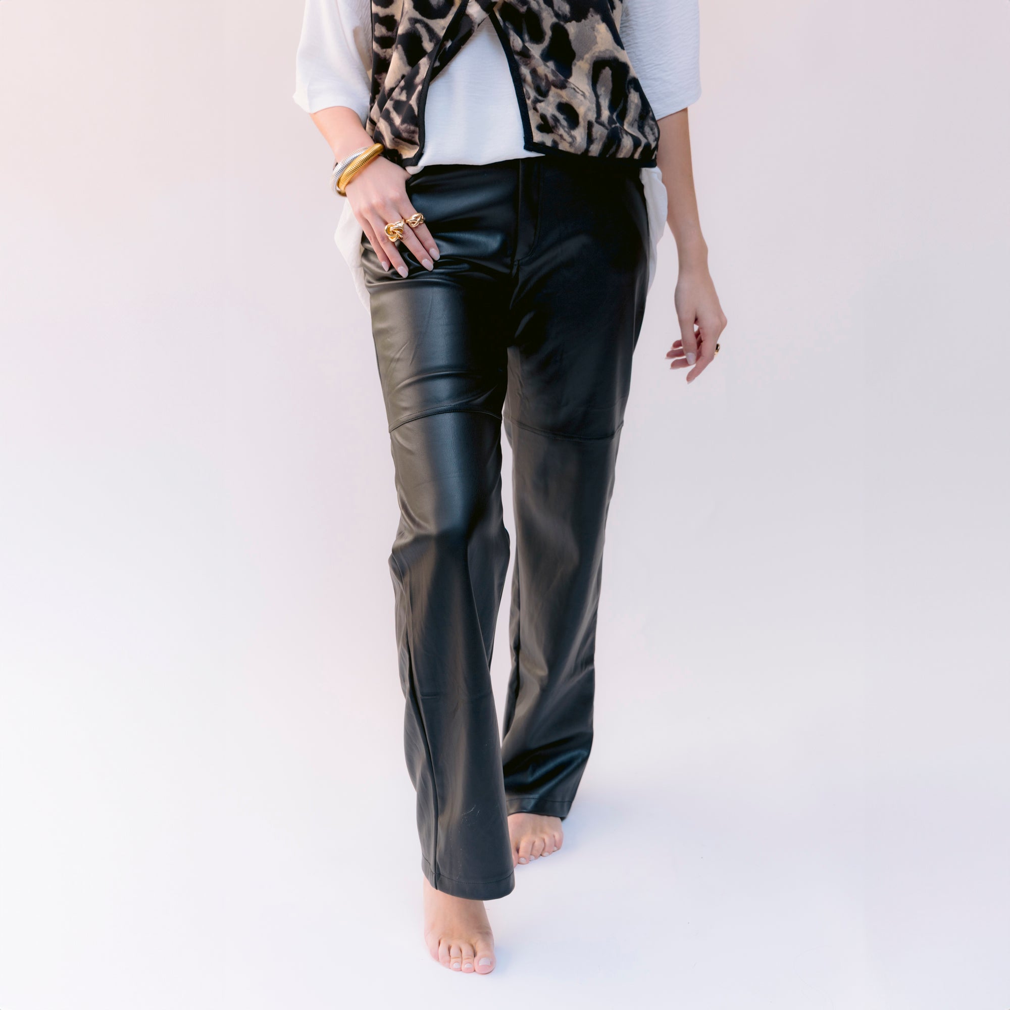 Pantalón Vinipiel Negro