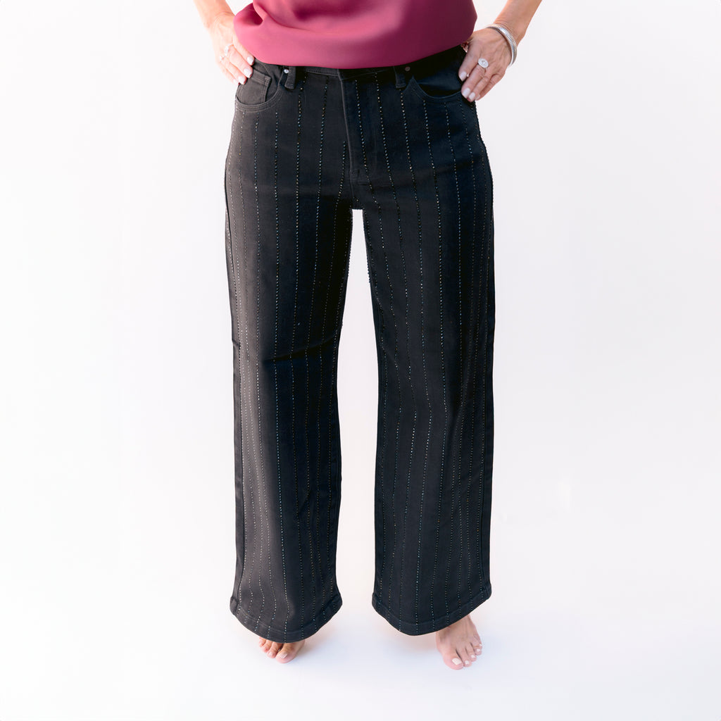 Jeans Negros Brillosos