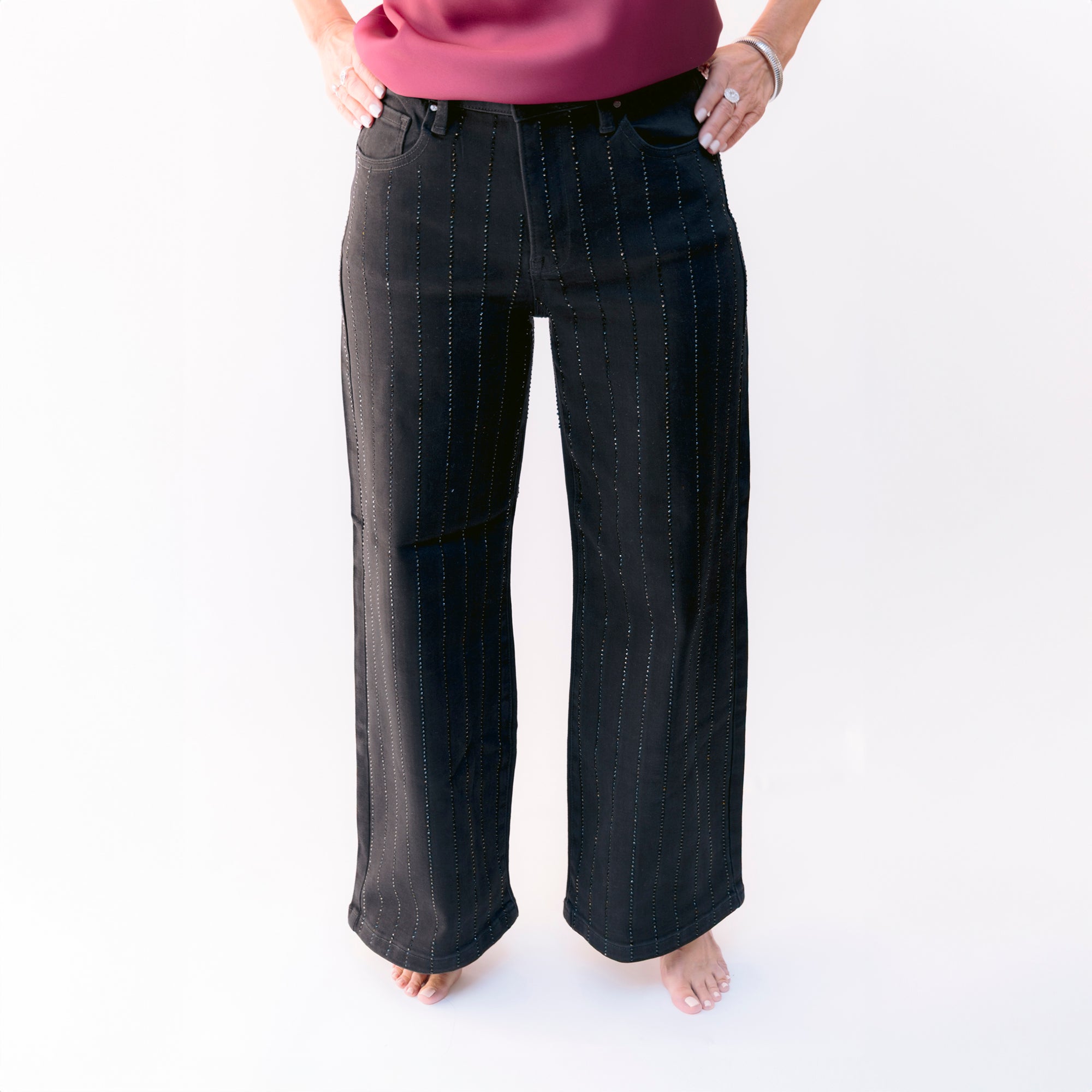 Jeans Negros Brillosos