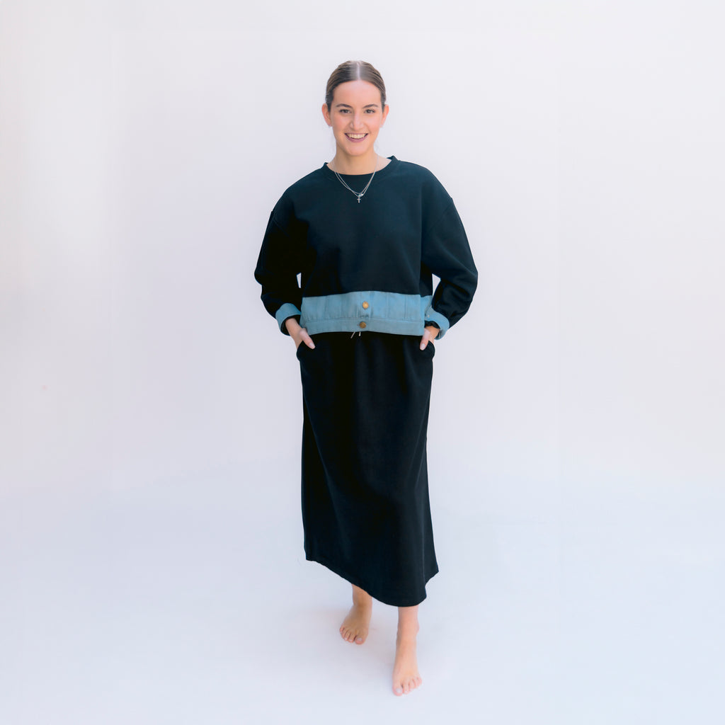 Conjunto Negro Denim