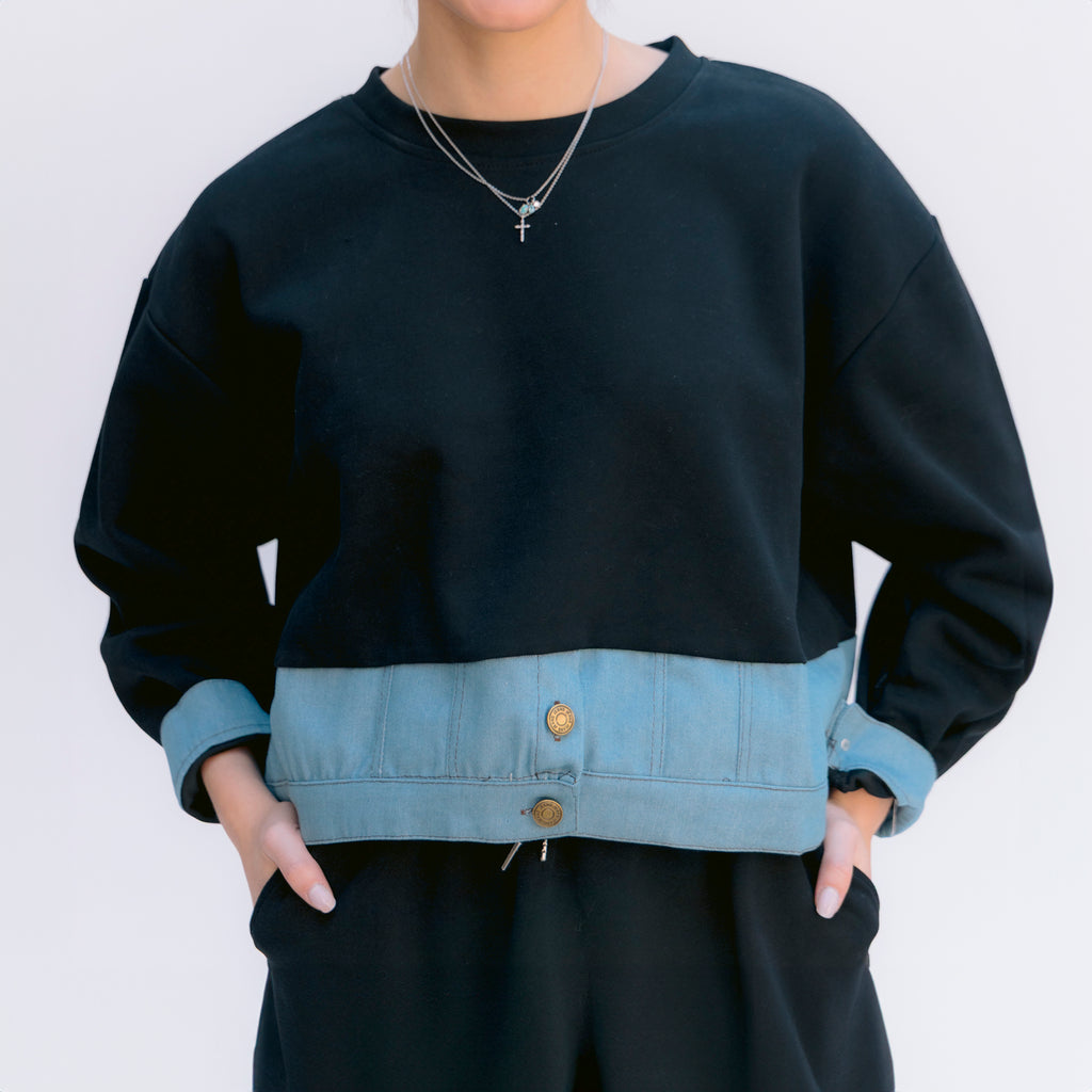 Conjunto Negro Denim