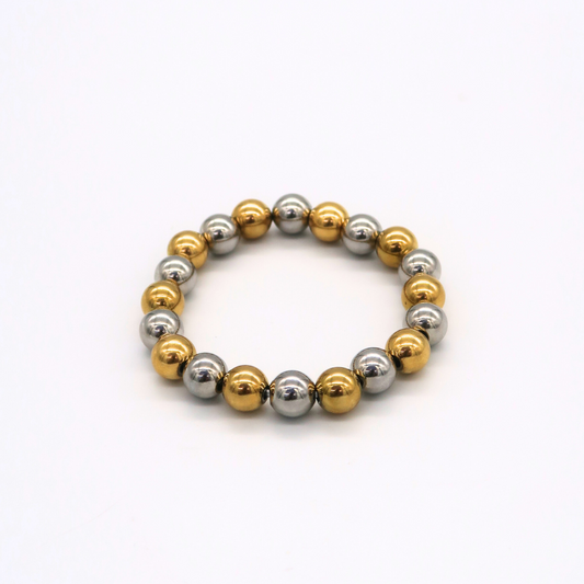 Pulsera de bolitas combinada