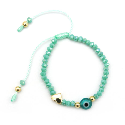 Pulsera de corazón y piedras para bebés