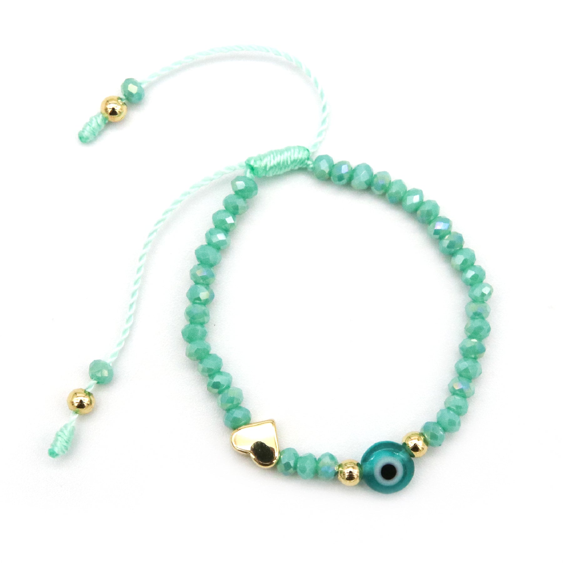 Pulsera de corazón y piedras para bebés