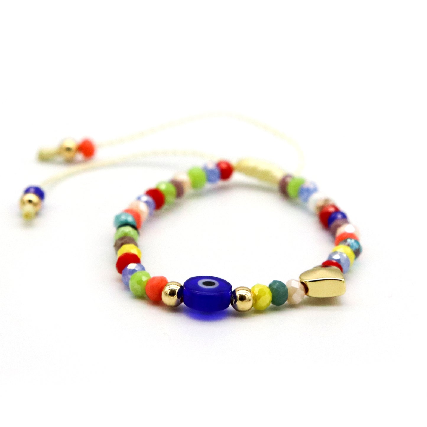 Pulsera de corazón y piedras