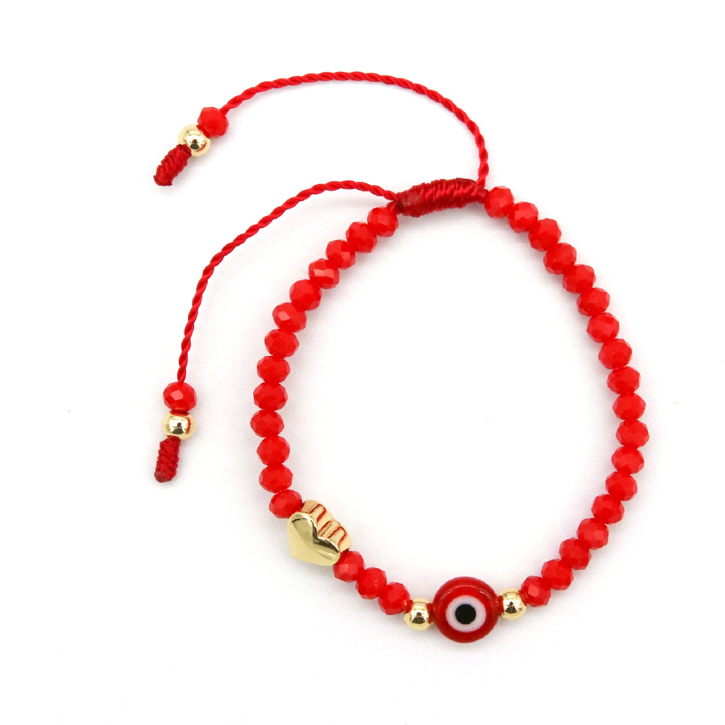 Pulsera de corazón y piedras