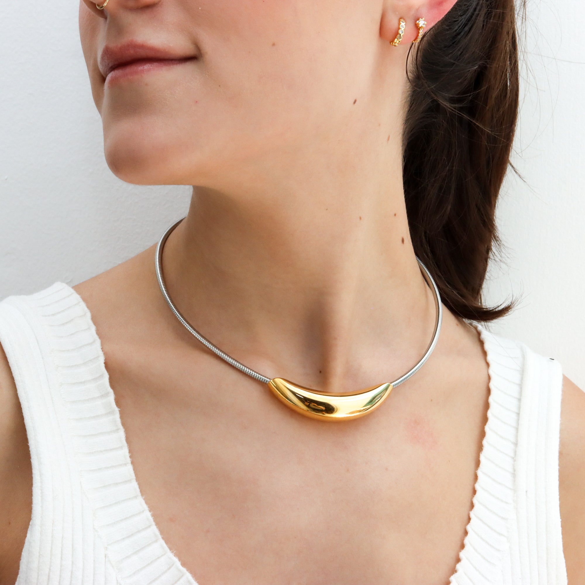 Gargantilla Chicago Silver Gold