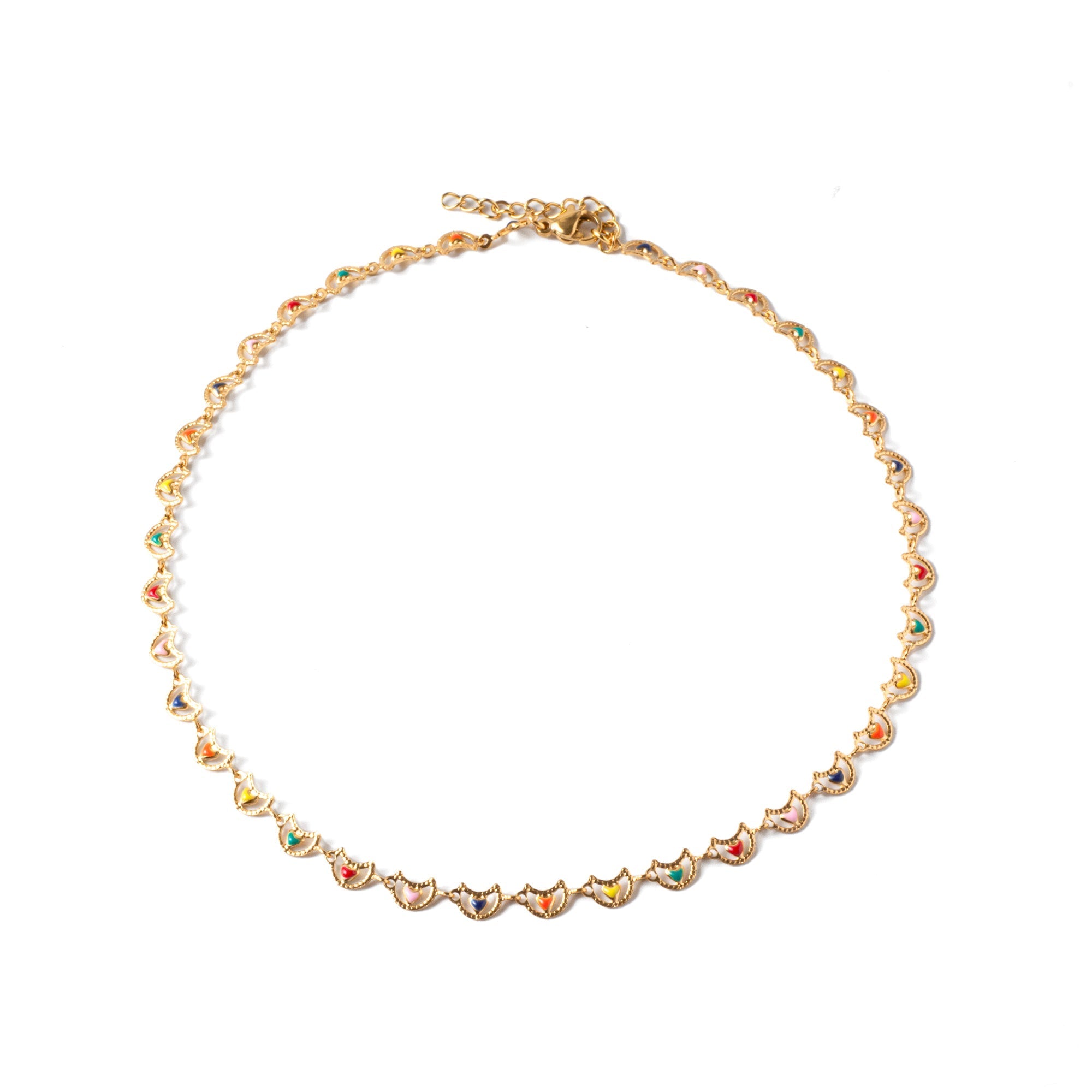 Collar "Lunitas Mágicas" 🌙🌈: Colores que Iluminan