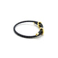 Pulsera Unisex de vinipiel tejido tipo vibora, ajustable