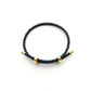 Pulsera Unisex de vinipiel tejido tipo vibora, ajustable