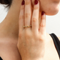 Anillo trenzado cristales