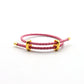 Pulsera Unisex de vinipiel tejido tipo vibora, ajustable