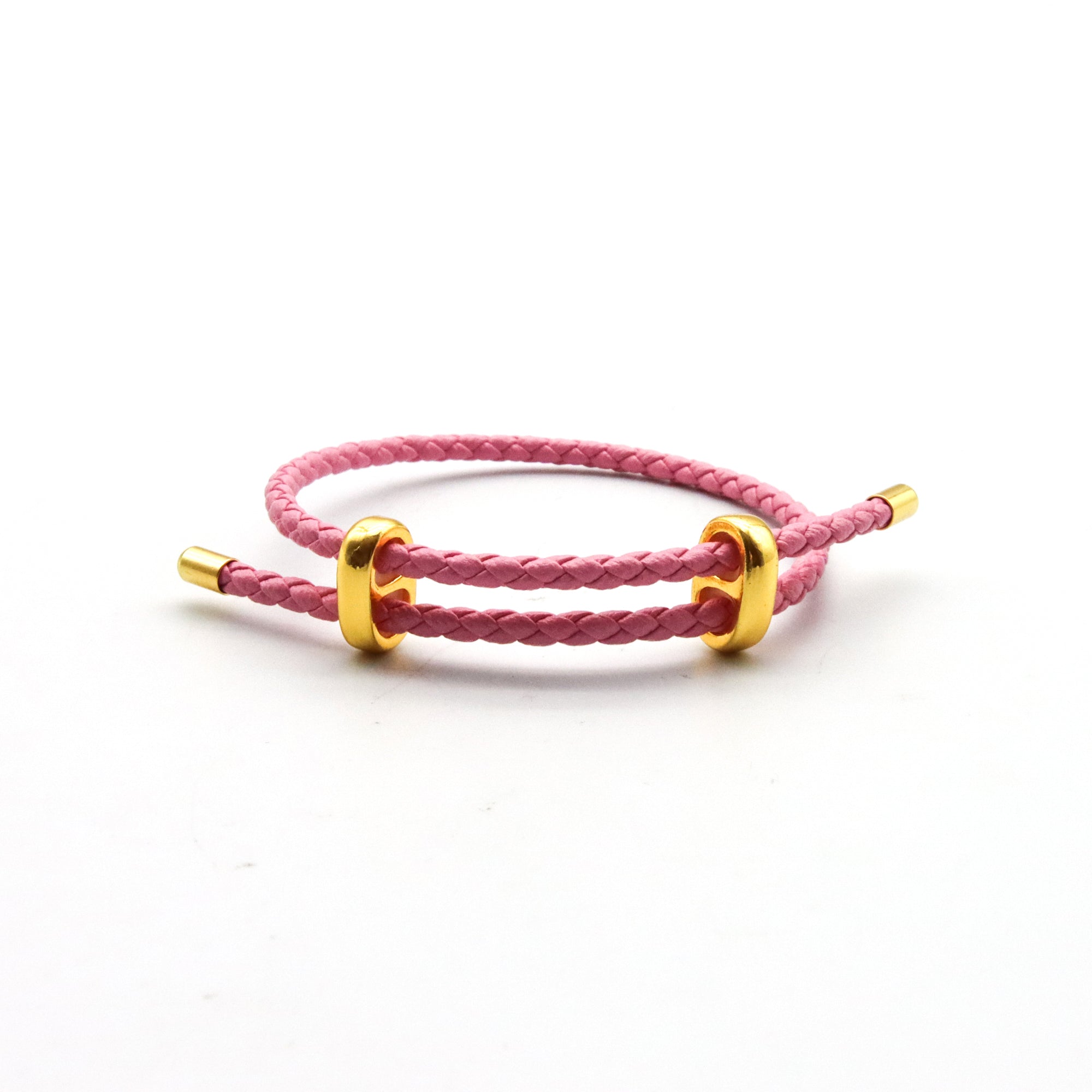 Pulsera Unisex de vinipiel tejido tipo vibora, ajustable