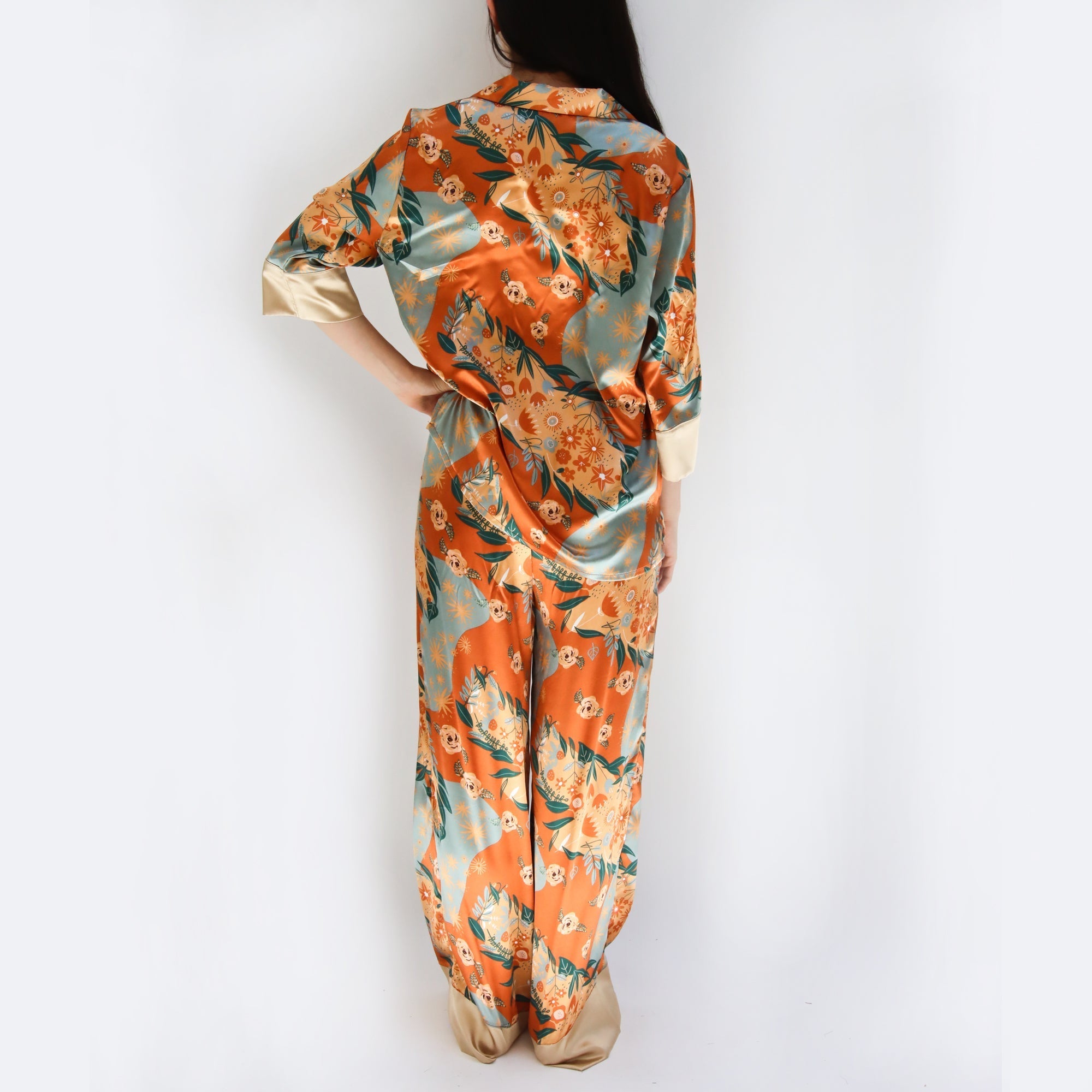 Pijamas Lula Lavanda Flores Ambar