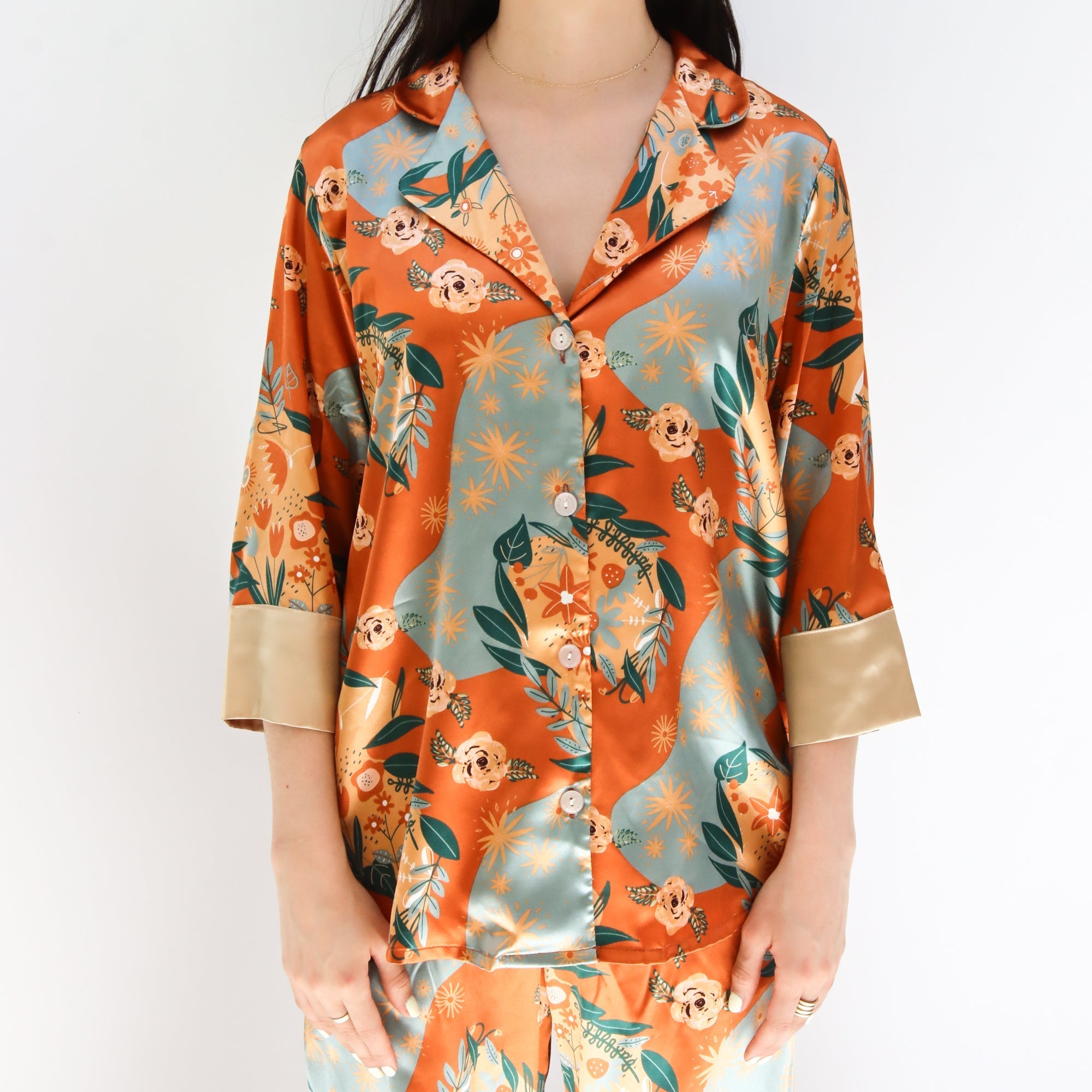 Pijamas Lula Lavanda Flores Ambar