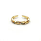 Anillo trenzado cristales